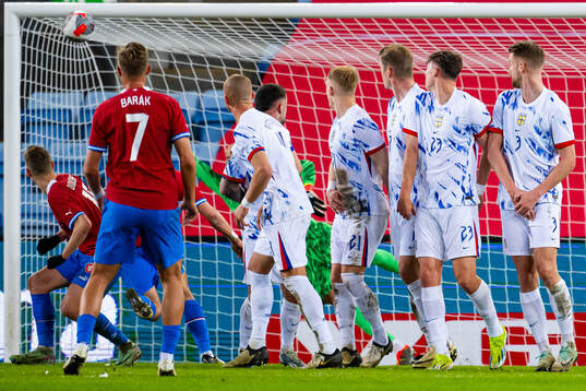 Antonin Barák of Czech Republic scores the 1-2 goal