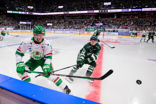 Rögles Ludvig Claesson och Färjestads Michael Lindqvist