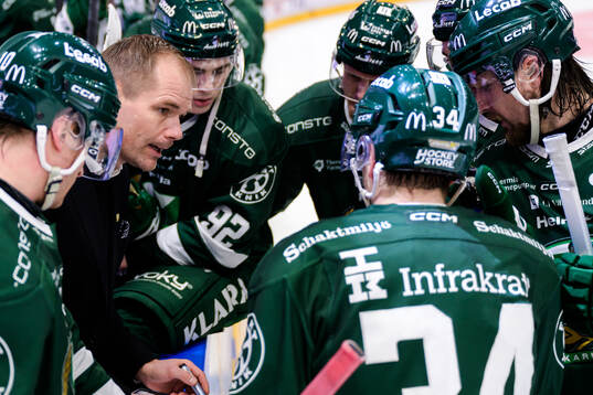 Färjestads tränare Thomas Mitell