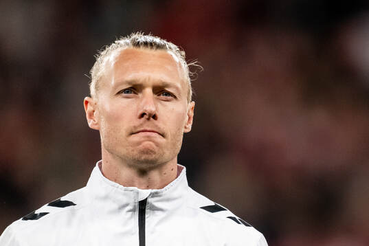 Simon Kjær of Denmark ahead of the international friendly football match between Denmark and Switzerland on March 23, 2024 in Copenhagen. 
