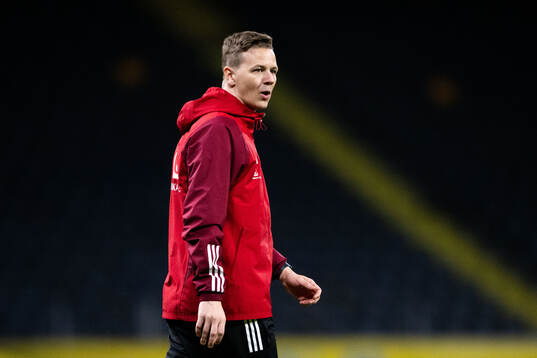 Goalkeeper coach Maths Elfvendal of the Swedish men's national football team