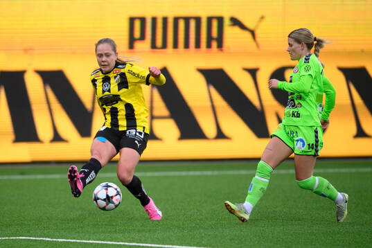 Häckens Alice Bergström och Kristianstads Tilda Persson