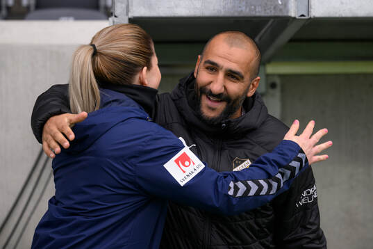 Kristianstads assisterande tränare Sandra Wuopio  och