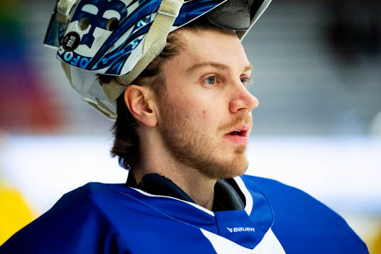 Karlskogas målvakt Marcus Hellgren Smed