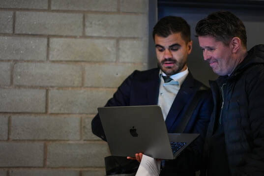 Almen Bibic och Stefan Klockare