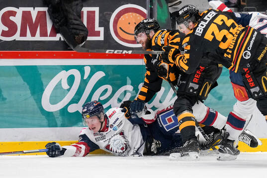 Linköpings Filip Bystedt och Skellefteås Petter Granberg