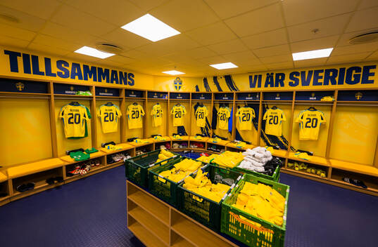 Jerseys of hospitalized Swedish player Kristoffer Olsson