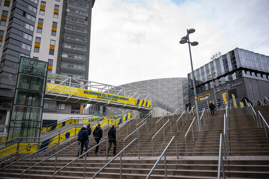 General exterior view of Friends Arena ahead of the international friendly football match between Sweden and Albania on March 25, 2024 in Stockholm. 