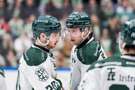 Färjestads Marcus Westfält och Victor Ejdsell