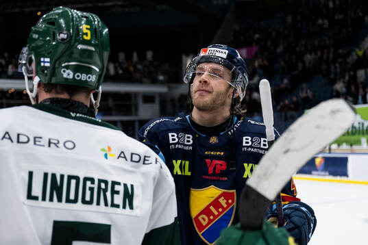 Björklövens Jesper Lindgren och Djurgårdens Olle Liss