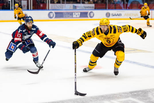 Linköpings Anthony Greco och Skellefteås Arvid Lundberg