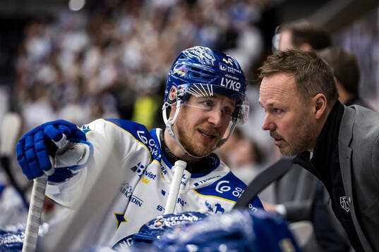 Leksands Carter Ashton och Leksands assisterande tränare