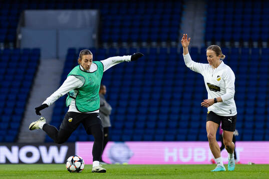 Rusul Rosa Kafaji and Aivi Luik of Häcken