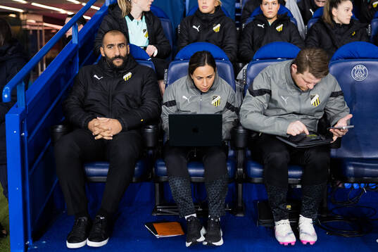 Head coach Mak Lind, Assistant coach Bri Campos and