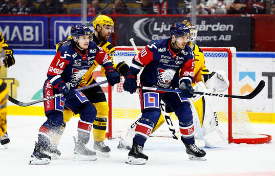 Linköpings Arvid Costmar och Lance Bouma