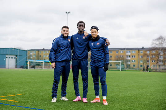 Örgrytes Edi Sylisufaj, Abdoulaye Faye  och Tobias Sana
