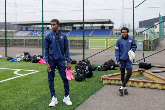 Örgrytes Abdoulaye Faye och Emmanuel Ekpenyong