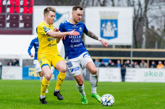 IK Oddevolds Anton Snibb och Trelleborgs Filip Bohman