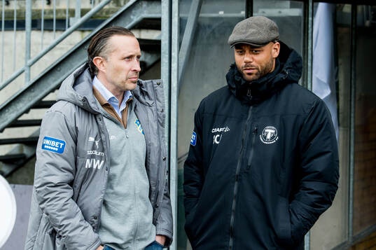 IK Oddevolds sportchef Mats Winblad och Trelleborgs sportchef Salif Camara Jönsson
