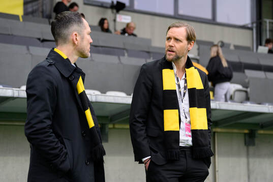 Häckens sportchef Martin Ericsson och klubbchef Marcus Jodin