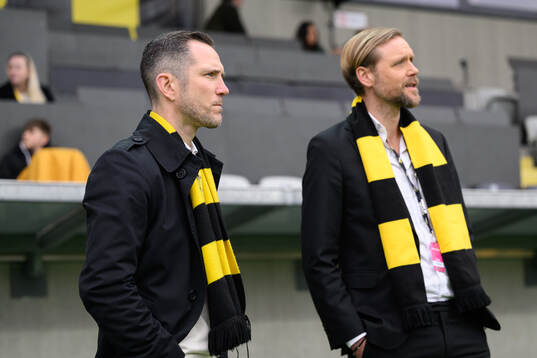 Häckens sportchef Martin Ericsson och klubbchef Marcus Jodin
