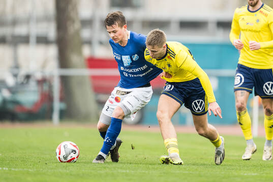 Norrby IFs Anton Pärleholt och Ängelholms André Gustafson