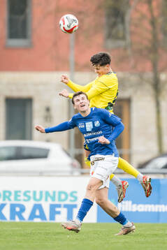 Norrby IFs Max Andersson och Ängelholms Adrian Colak