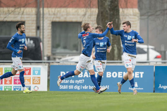 Norrby IFs Max Andersson jublar efter 0-2