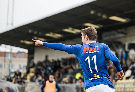 Norrby IFs Max Andersson jublar efter 0-3