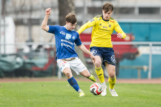 Norrby IFs Ture Spendler och Ängelholms Johan Gudmundsson