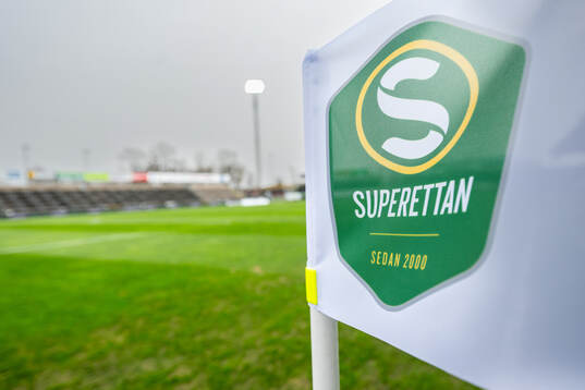 Superettan hörnflagga på Landskrona IP