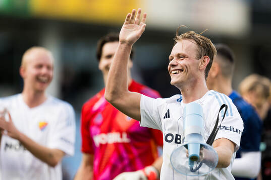 Djurgårdens Tobias Gulliksen jublar