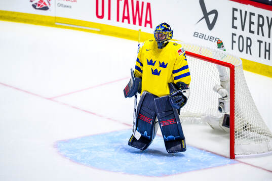 Goaltender Ida Boman of Sweden