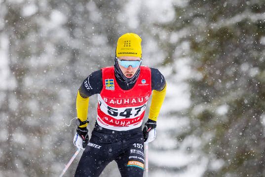 Eddie Gustafsson, Ulricehamns IF tävlar i herrarnas 3 km klassisk stil