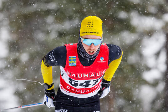 Eddie Gustafsson, Ulricehamns IF tävlar i herrarnas 3 km klassisk stil