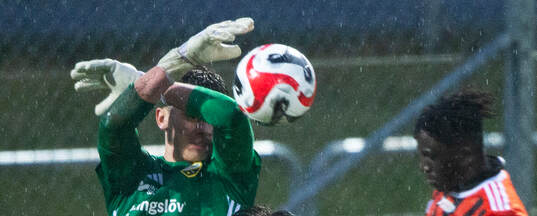 IFK Hässleholms Mirsad Basic i matchen i div. 2 mellan IFK Hässleholm och Kristianstads FC i Hässleholm 5 april 2024.