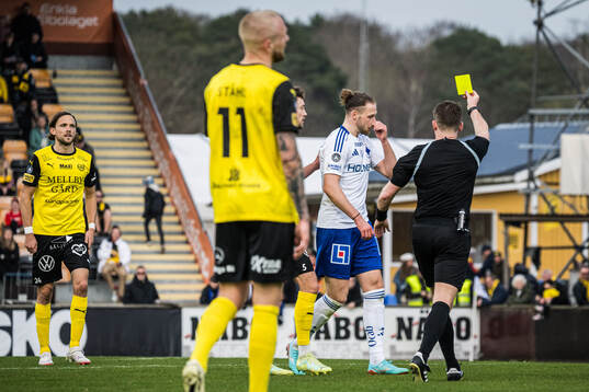 IFK Norrköpings Kevin Höög Jansson tilldelas en varning