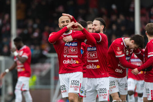 Degerfors Pashang Abdulla jublar efter 2-0