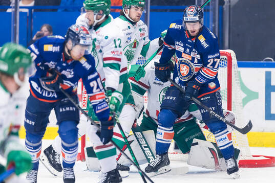 Rögles Lian Bichsel och Växjös Martin Lundberg