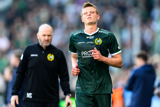 Hammarbys Frederik Winther har ont