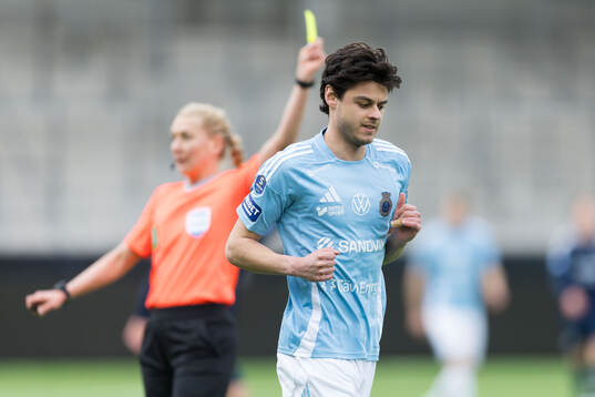 Gefles Kevin Persson får en varning