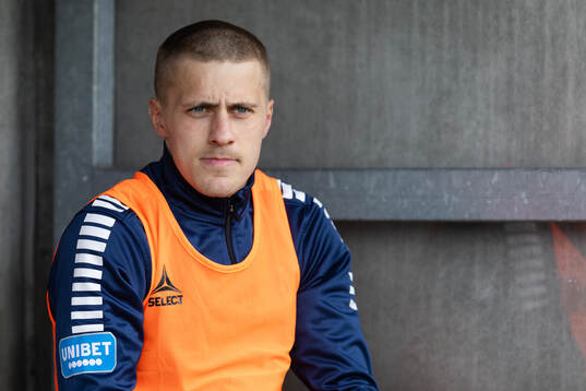 Utsiktens Erik Westermark innan fotbollsmatchen i