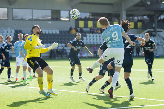 Utsiktens målvakt Elias Hadaya och Gefles Martin Rauschenberg Brorsen