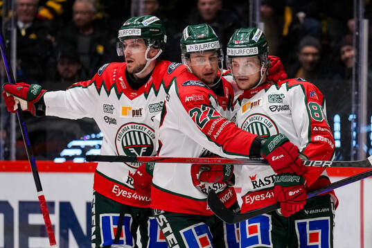 Frölundas Henrik Tömmernes , Linus Nässen och Malte