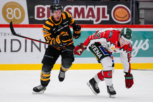 Skellefteås Filip Sandberg och Frölundas Noah Hasa