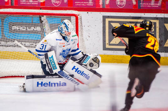 Karlskogas målvakt Marcus Hellgren Smed