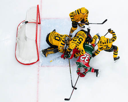 Frölundas Carl Klingberg och Noah Hasa