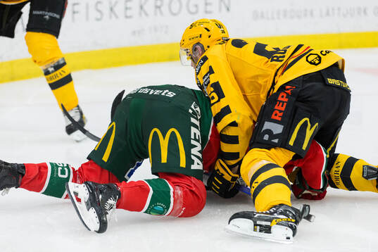 Skellefteås Simon Robertsson och Frölundas Noah Hasa