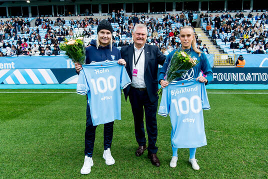 Malmö FFs Rebecka Holm och Elin Björklund hyllas