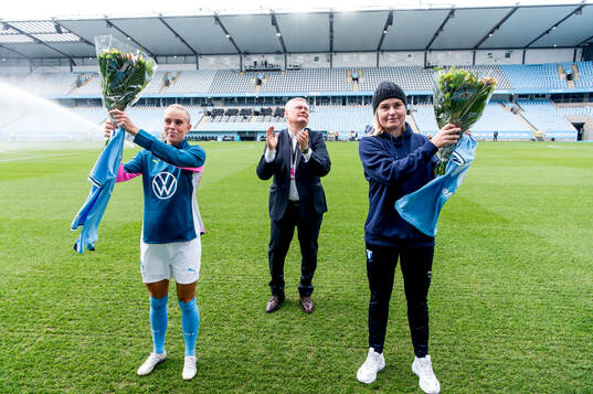 Malmö FFs Rebecka Holm och Elin Björklund hyllas